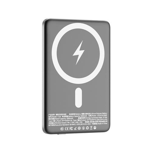 Magnetic Wireless Power Bank 10000mAh, Slim Portable Charger for iPhone