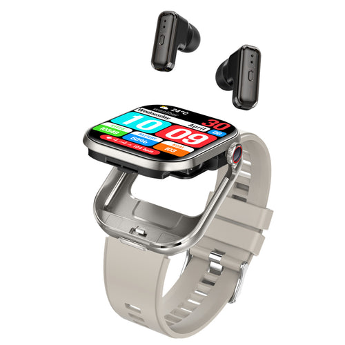 2-in-1 smartwatch with wireless earbuds, image 1