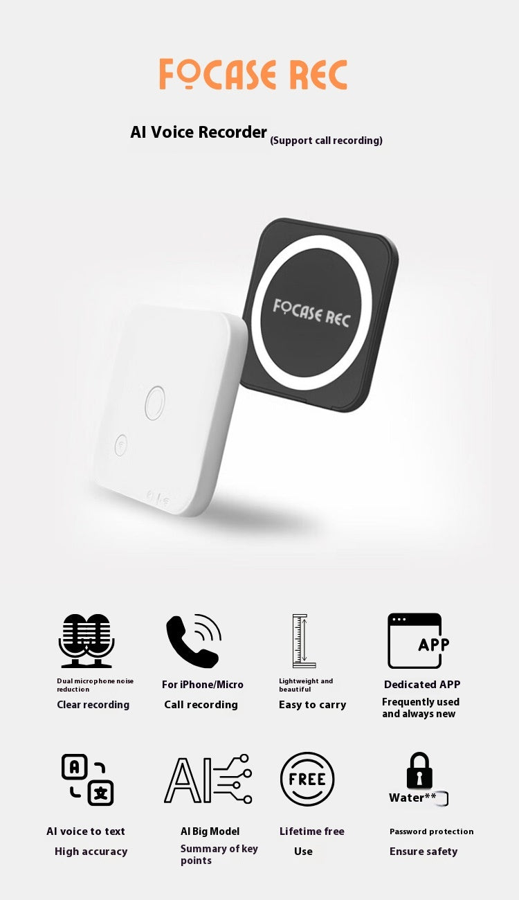 AI voice recorder with transcription, image 3