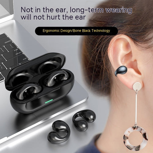 Clip-on open ear Bluetooth earbuds, image 2