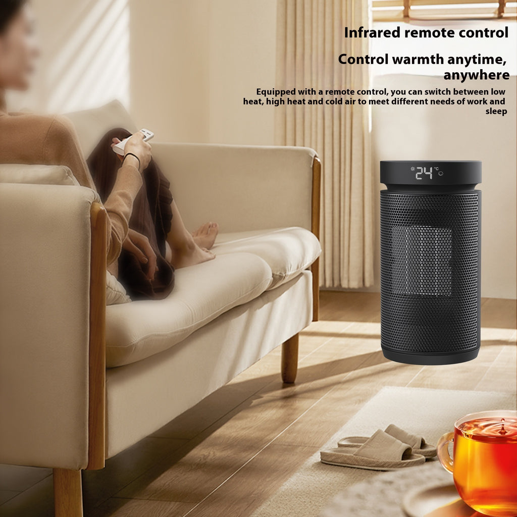 Electric ceramic space heater with remote, image 4