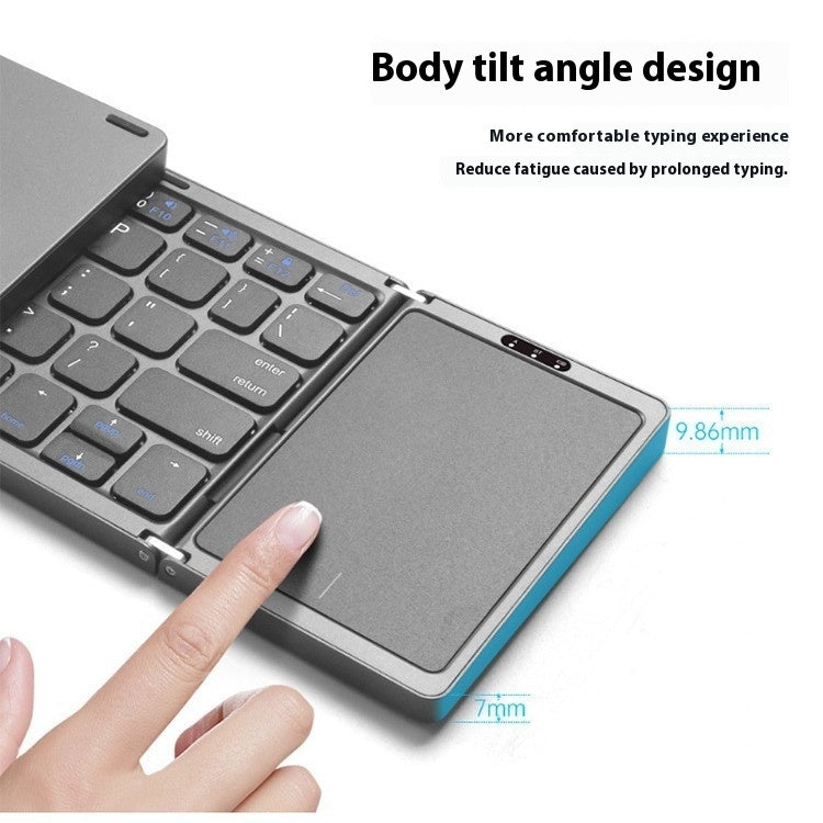 Foldable Bluetooth keyboard with touchpad, image 4