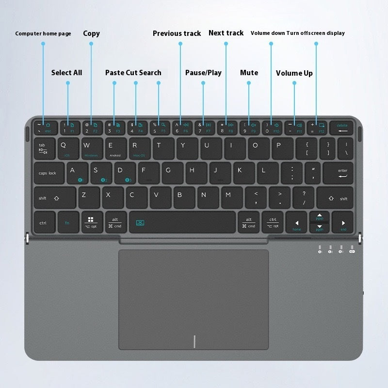 Folding Bluetooth keyboard, image 7