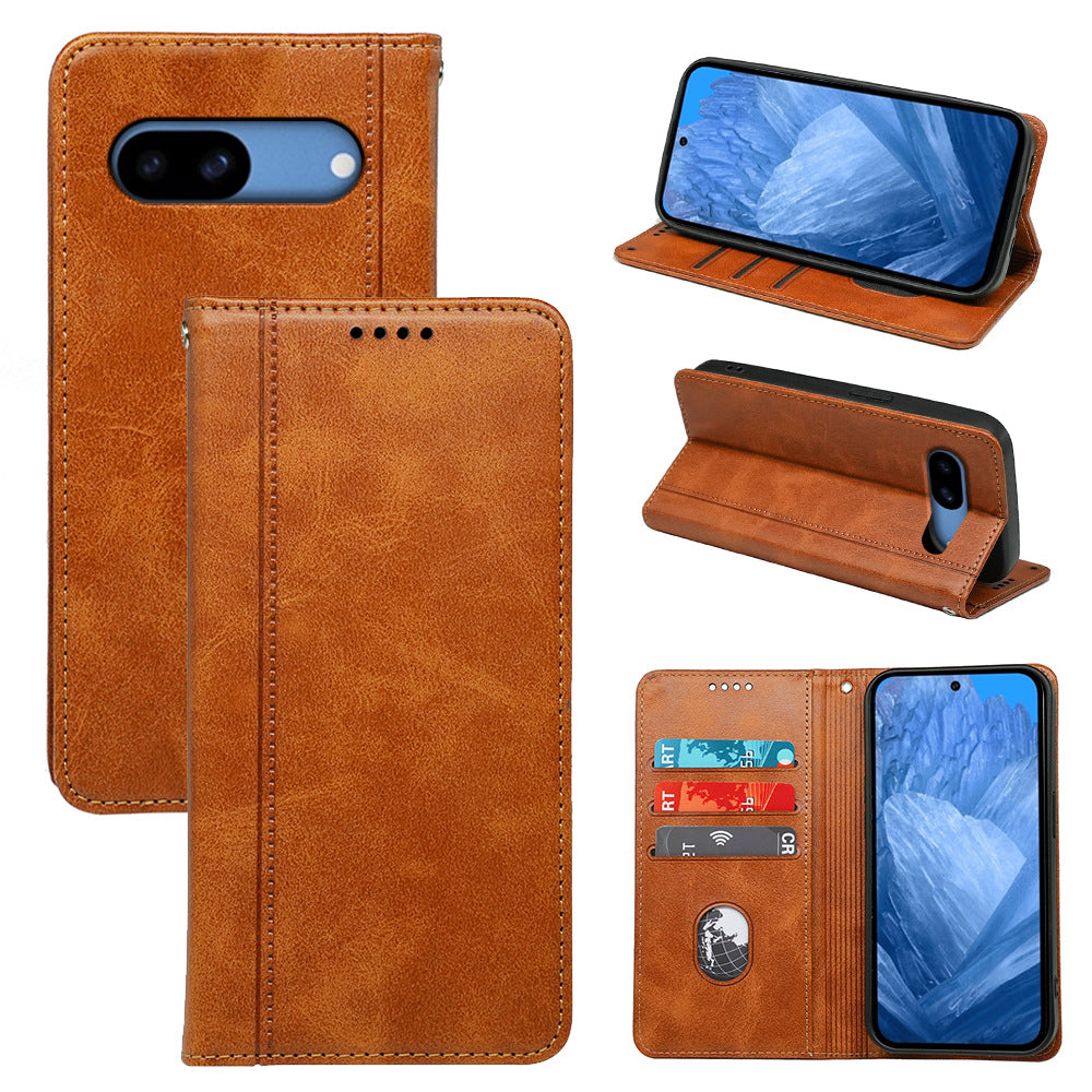 Google Pixel leather flip case, image 1