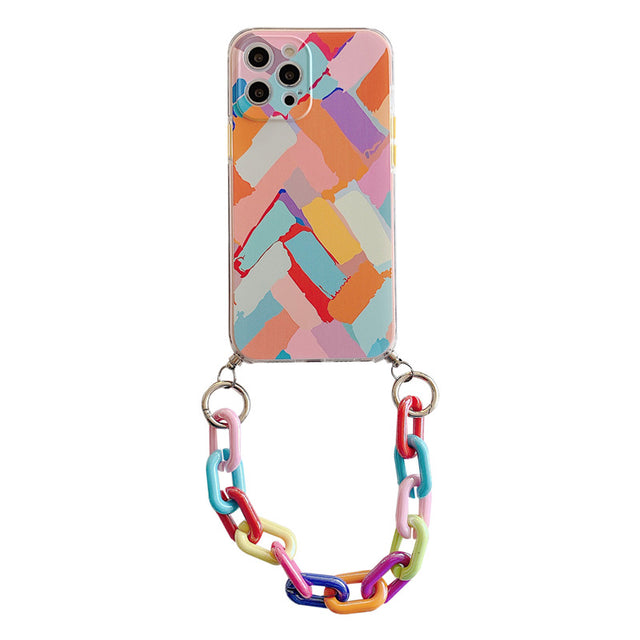 Graffiti Phone Case with Wrist Strap