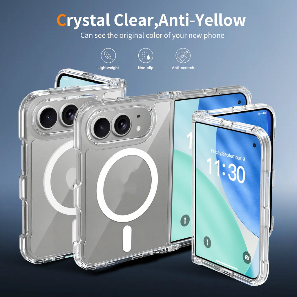 Clear magnetic case for iPhone Fold, image 2