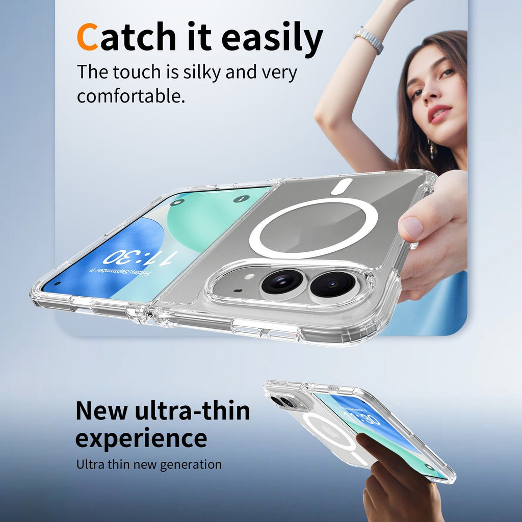 Clear magnetic case for iPhone Fold, image 3