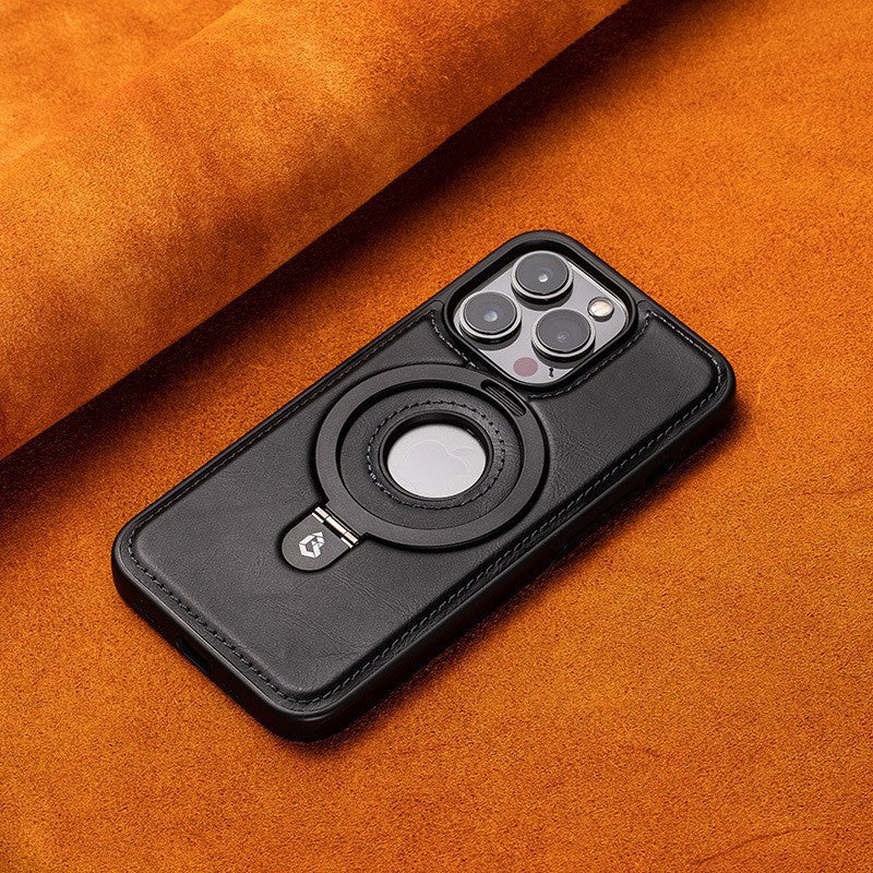 Magnetic leather case for iPhone with kickstand, image 10