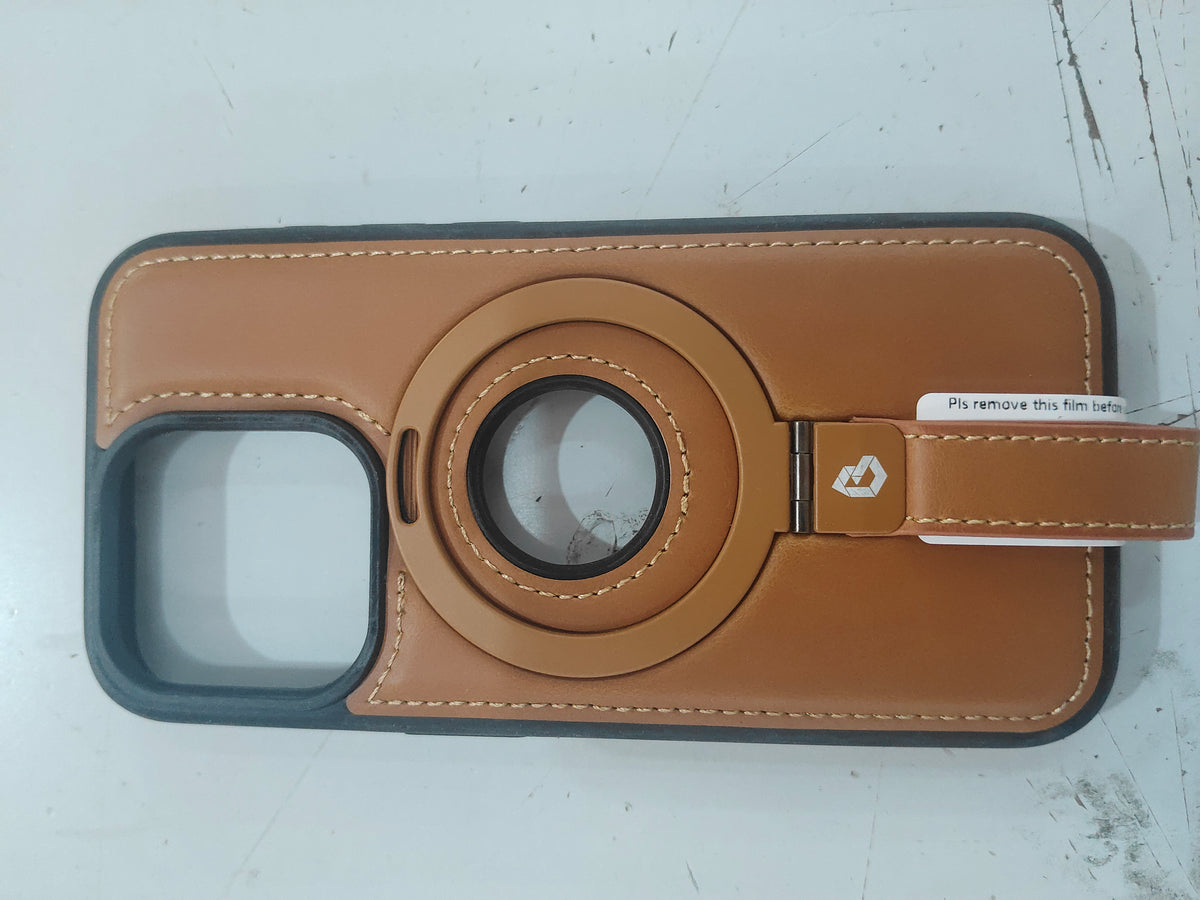 Magnetic leather case for iPhone with kickstand, image 3