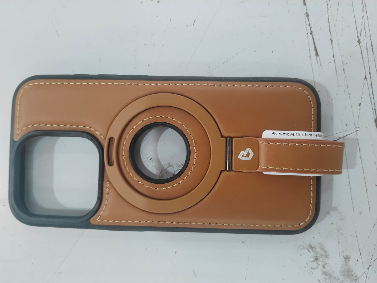 Magnetic leather case for iPhone with kickstand, image 4