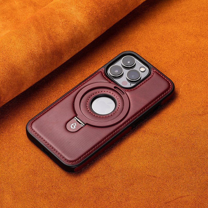 Magnetic leather case for iPhone with kickstand, image 7