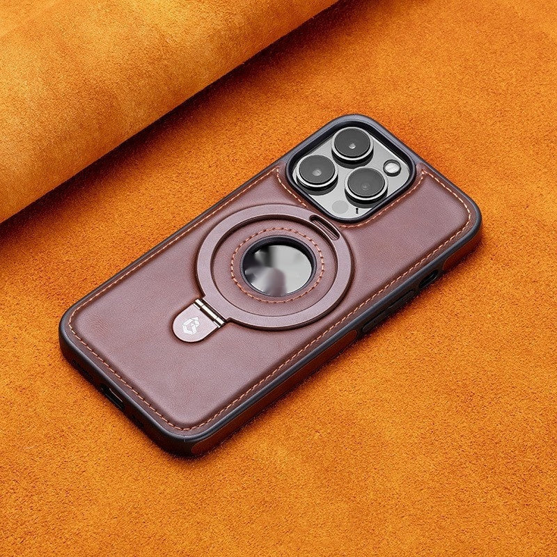 Magnetic leather case for iPhone with kickstand, image 9