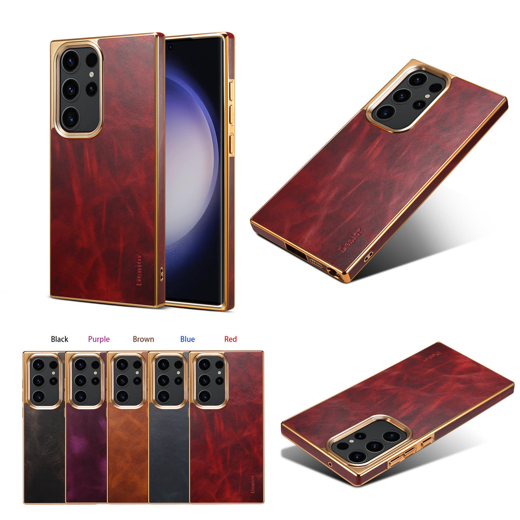 Oil wax leather case for Samsung Galaxy, image 5