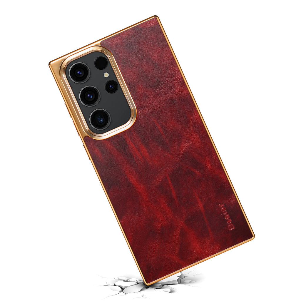 Oil wax leather case for Samsung Galaxy, image 7