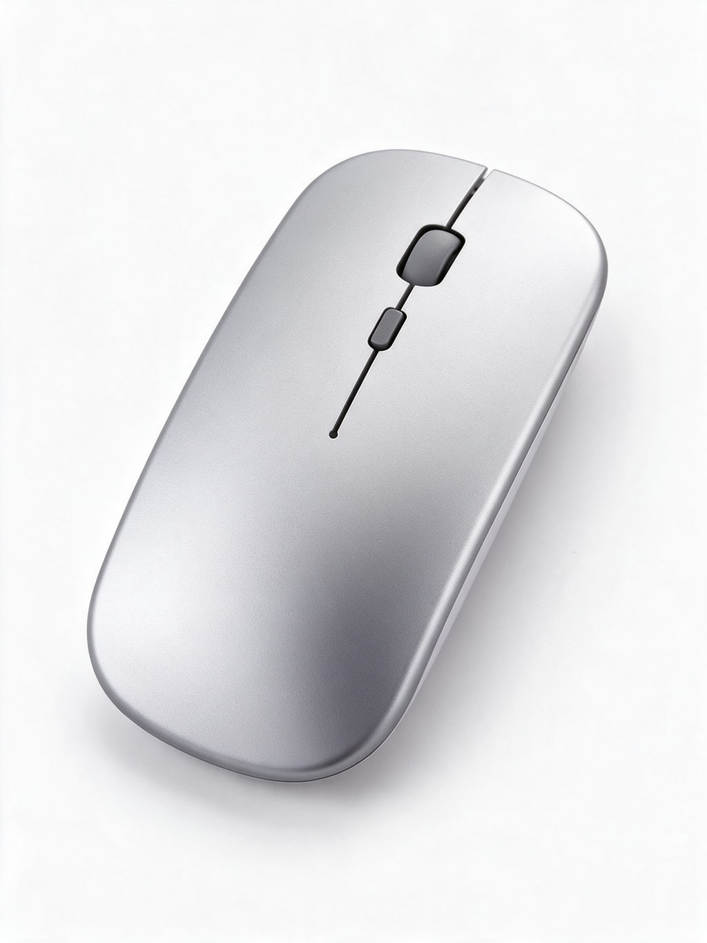 Silent Wireless Mouse in Space Silver — product shot on white