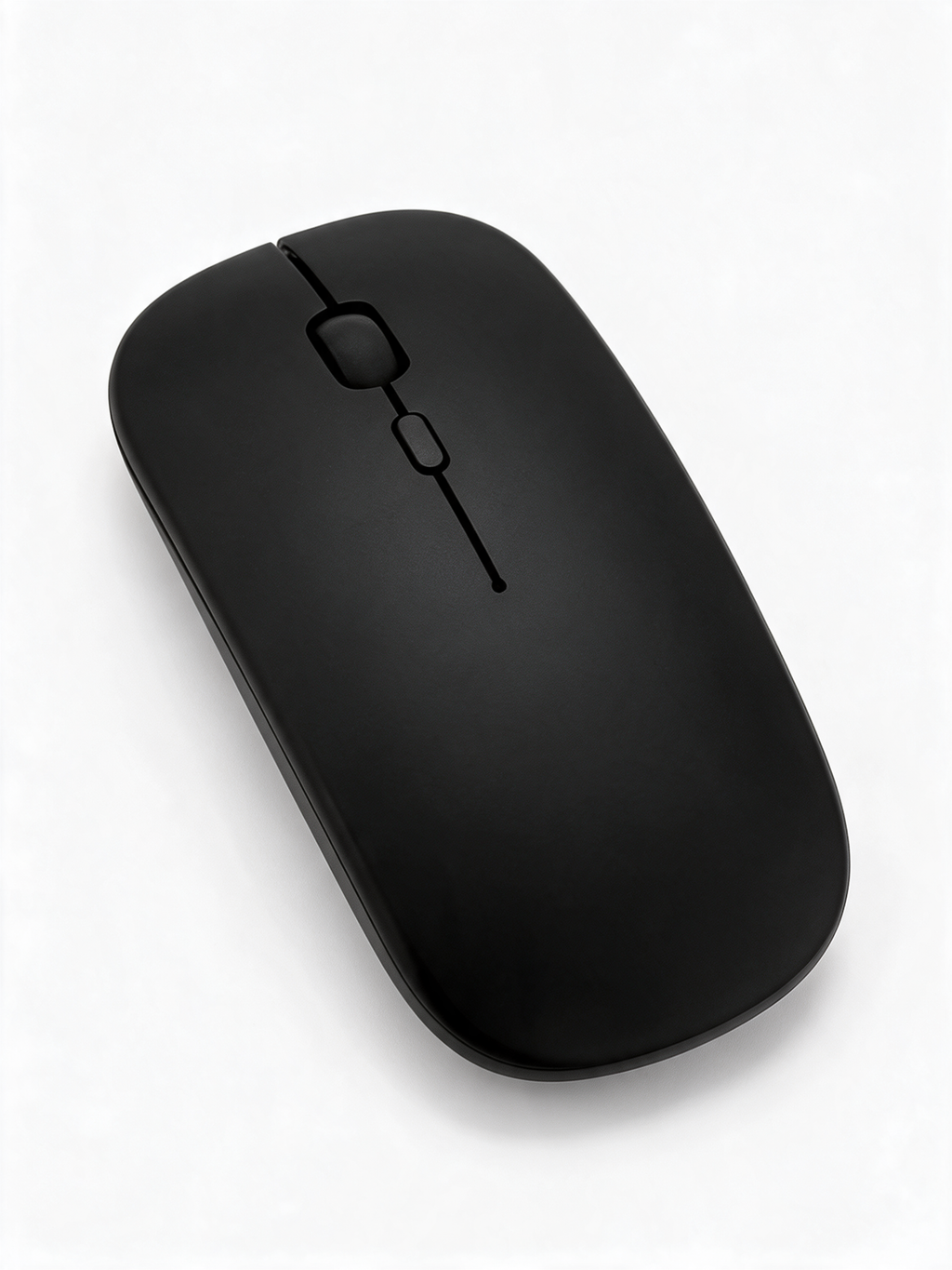 Silent Wireless Mouse in Black — product shot on white