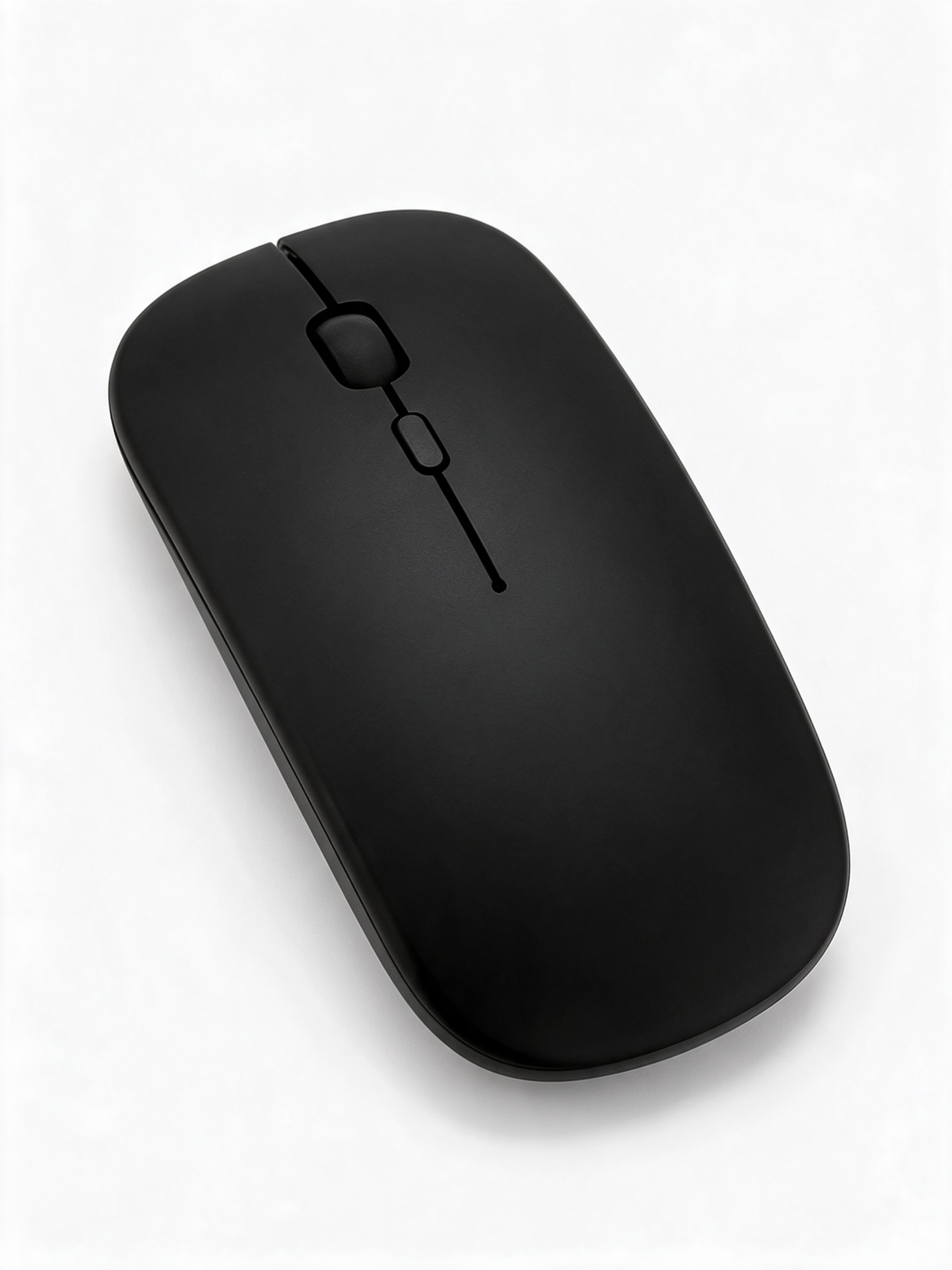Silent Wireless Mouse in Black — product shot on white