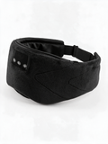 White Noise Sleep Mask in Black — product shot on white