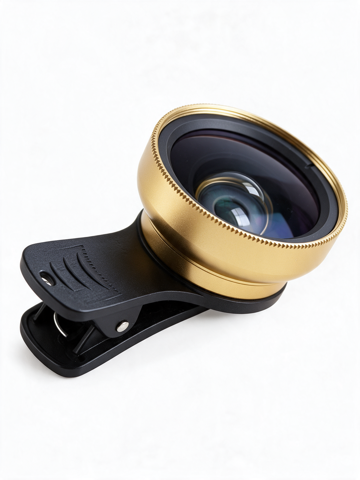 Clip-On Phone Camera Lens Kit in Gold — product shot on white