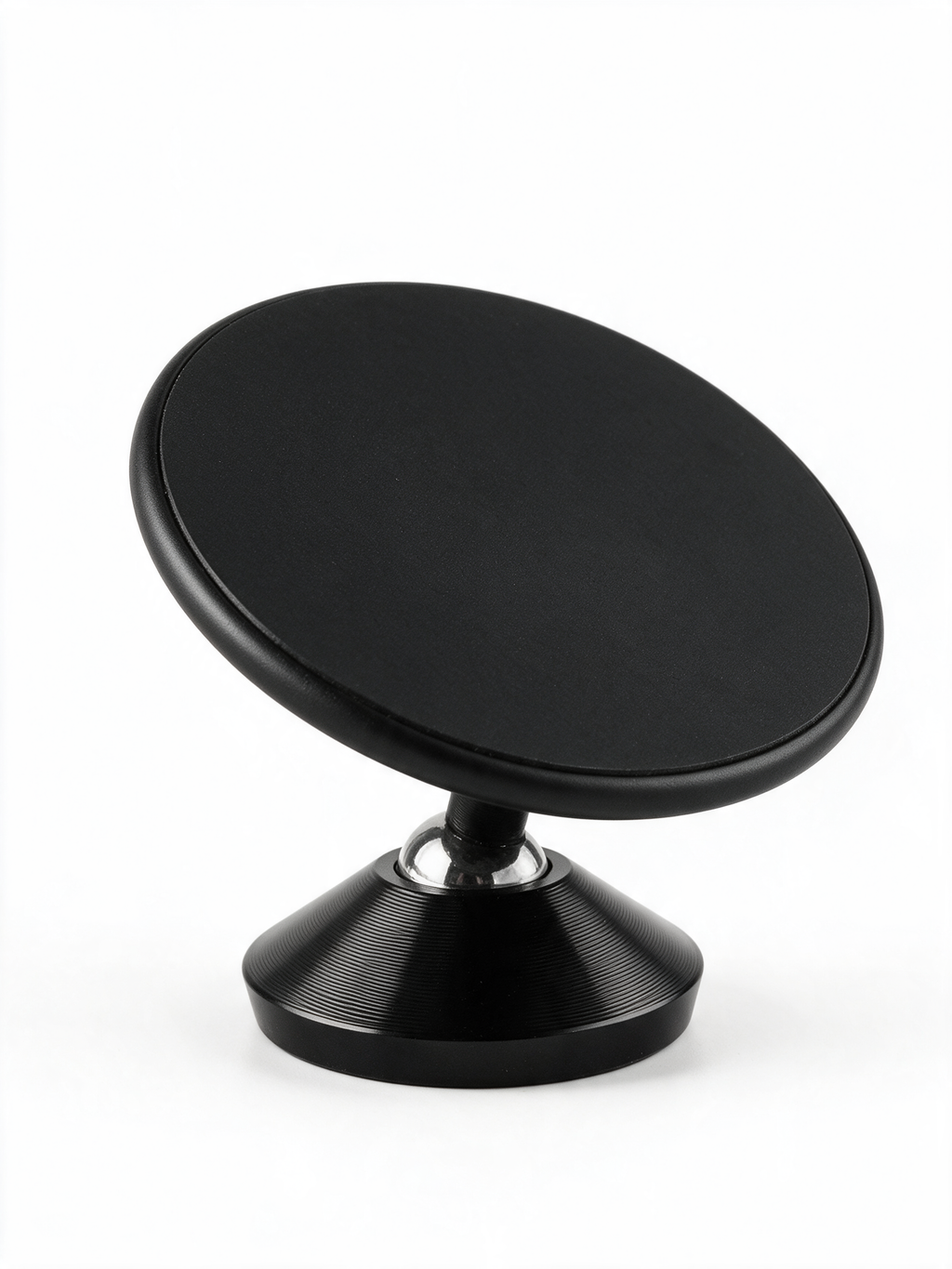 Magnetic Gym Phone Mount in Black — product shot on white