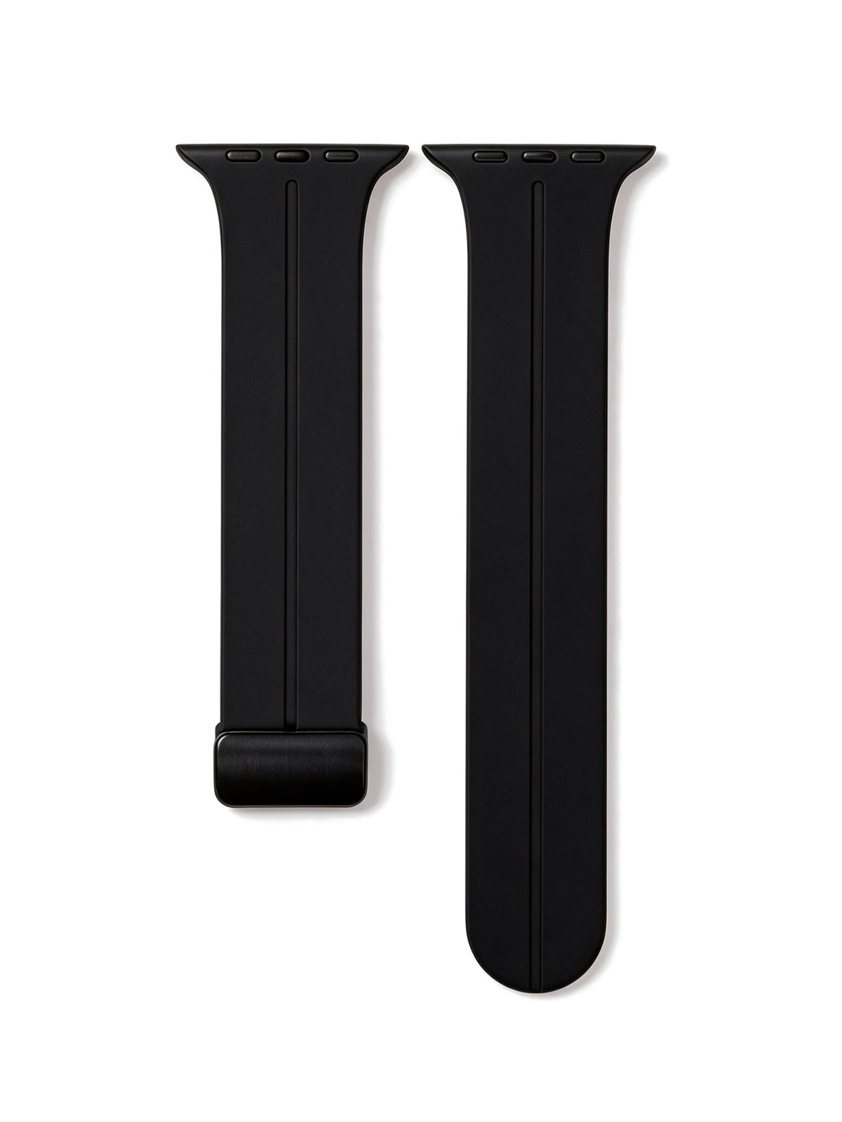 Magnetic Silicone Strap in Black — product shot on white