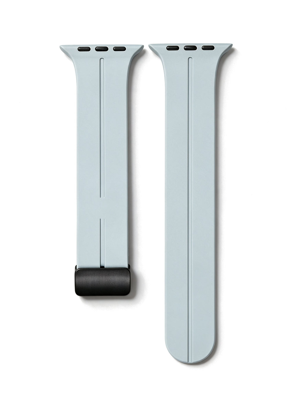 Magnetic Silicone Strap in Light Grey — product shot on white