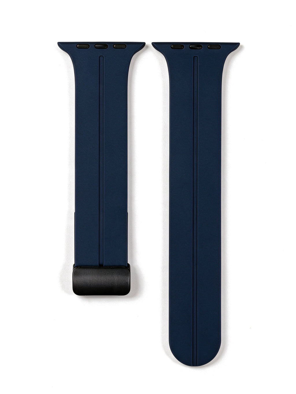 Magnetic Silicone Strap in Midnight Blue — product shot on white
