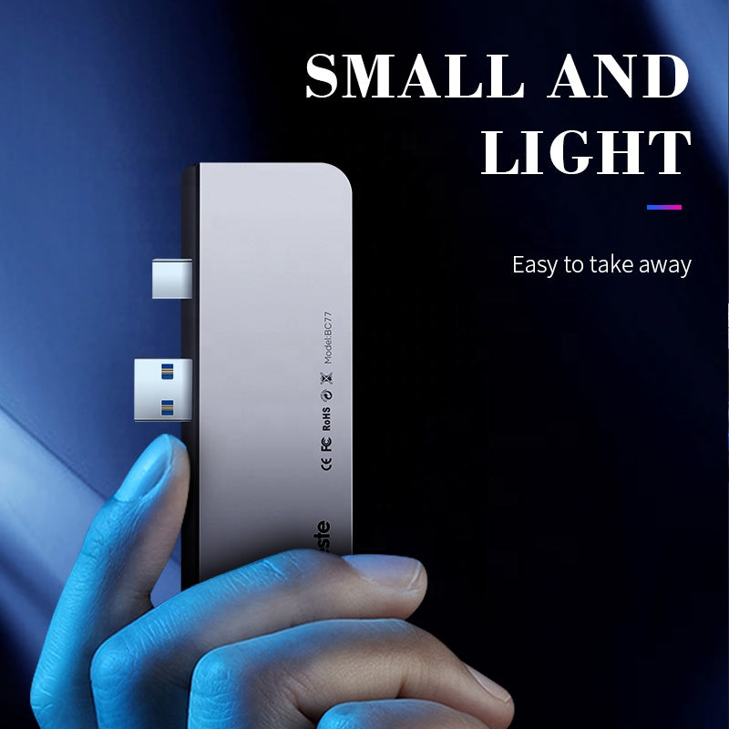 USB C hub 7-in-1 docking station, image 4