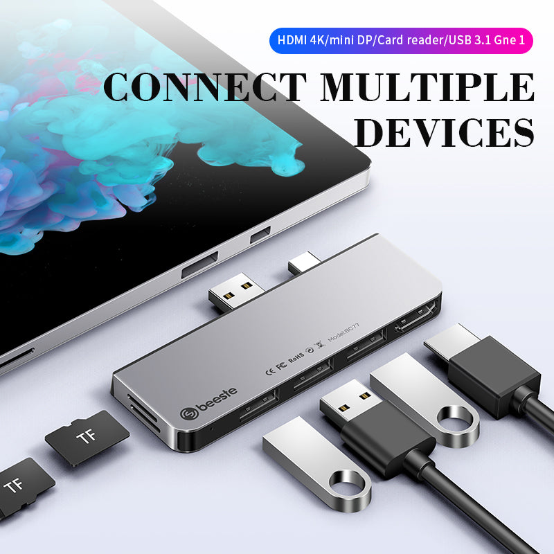 USB C hub 7-in-1 docking station, image 5