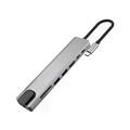 USB C hub 8-in-1 with 4K HDMI and Ethernet, image 1