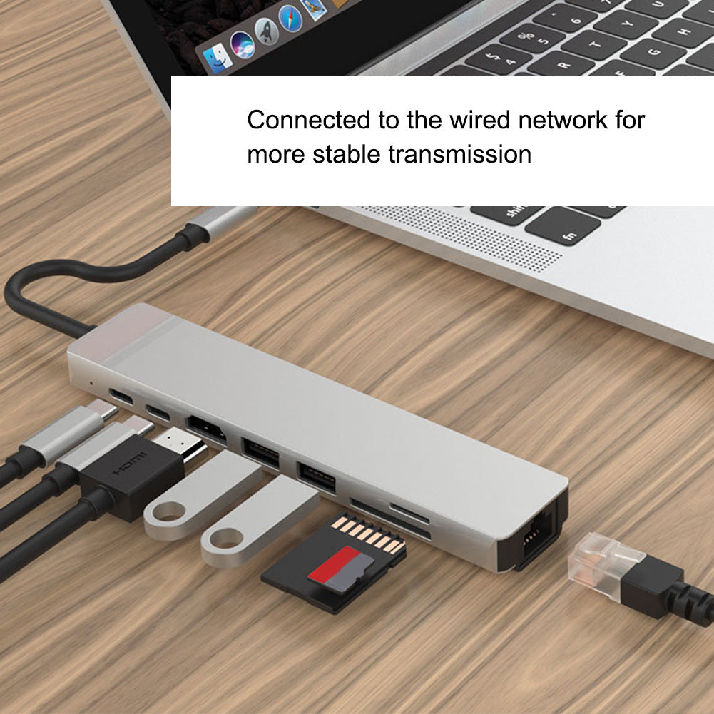 USB C hub 8-in-1 with 4K HDMI and Ethernet, image 3