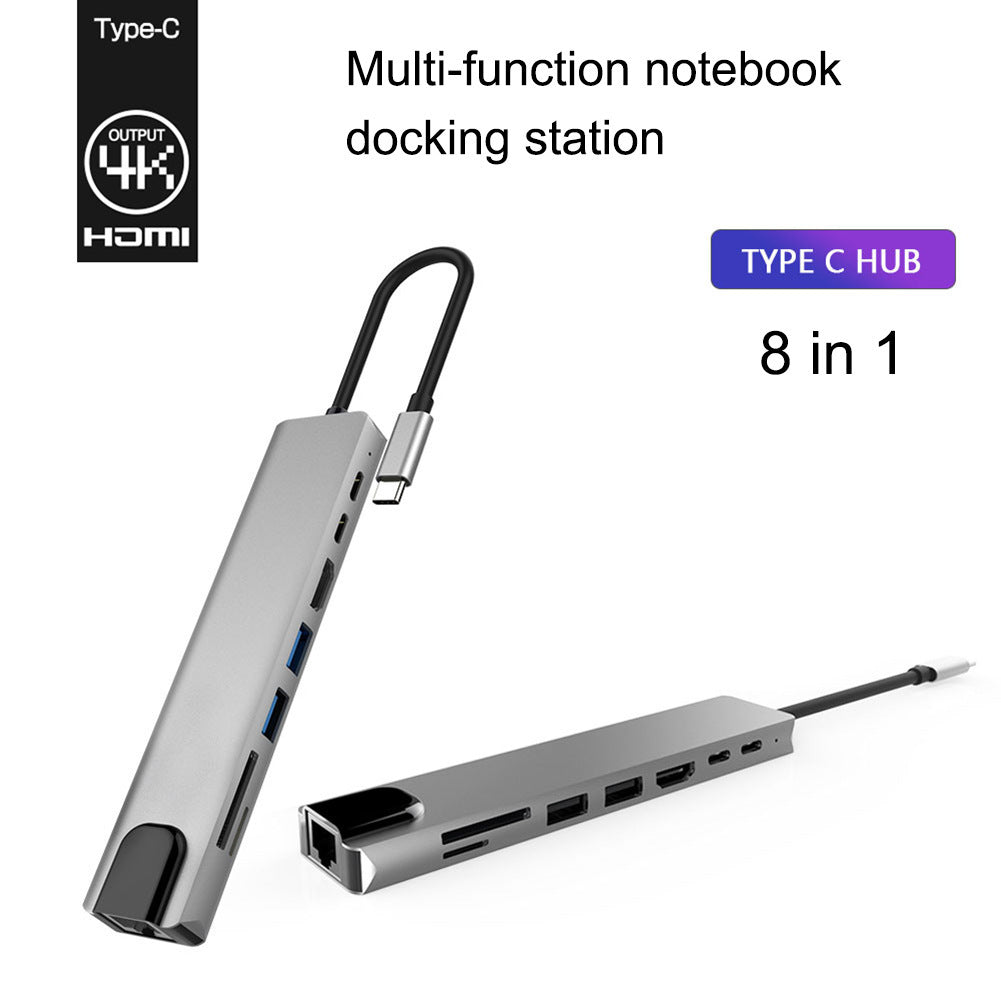 USB C hub 8-in-1 with 4K HDMI and Ethernet, image 4