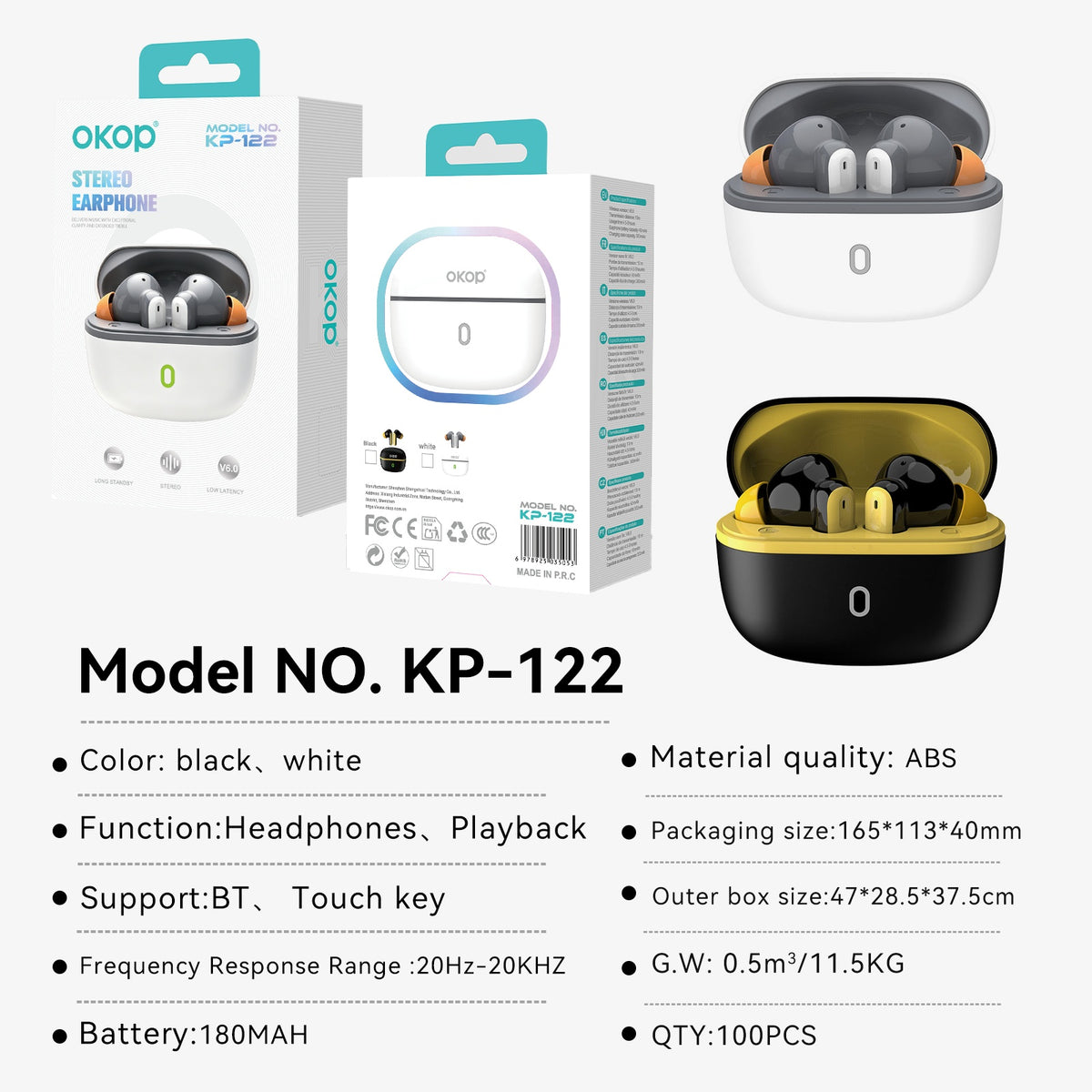 Wireless earbuds with charging case, image 5