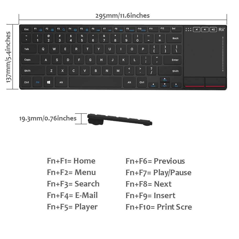 Wireless multimedia keyboard, image 3