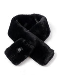 USB Heated Neck Scarf in Black — product shot on white