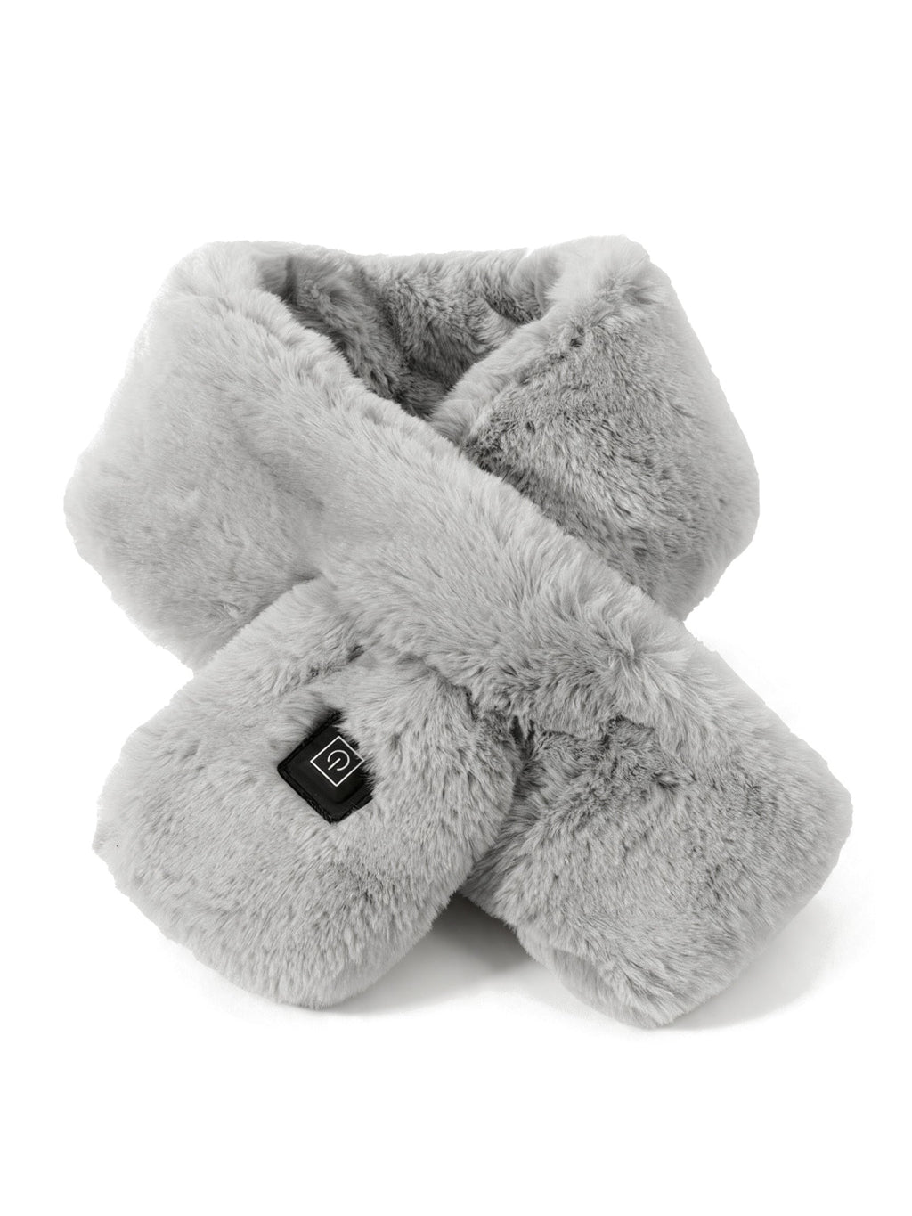 USB Heated Neck Scarf in Grey — product shot on white