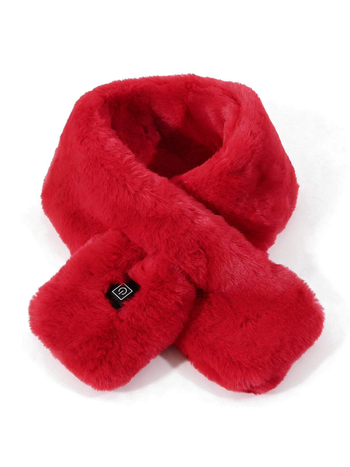 USB Heated Neck Scarf in Red — product shot on white